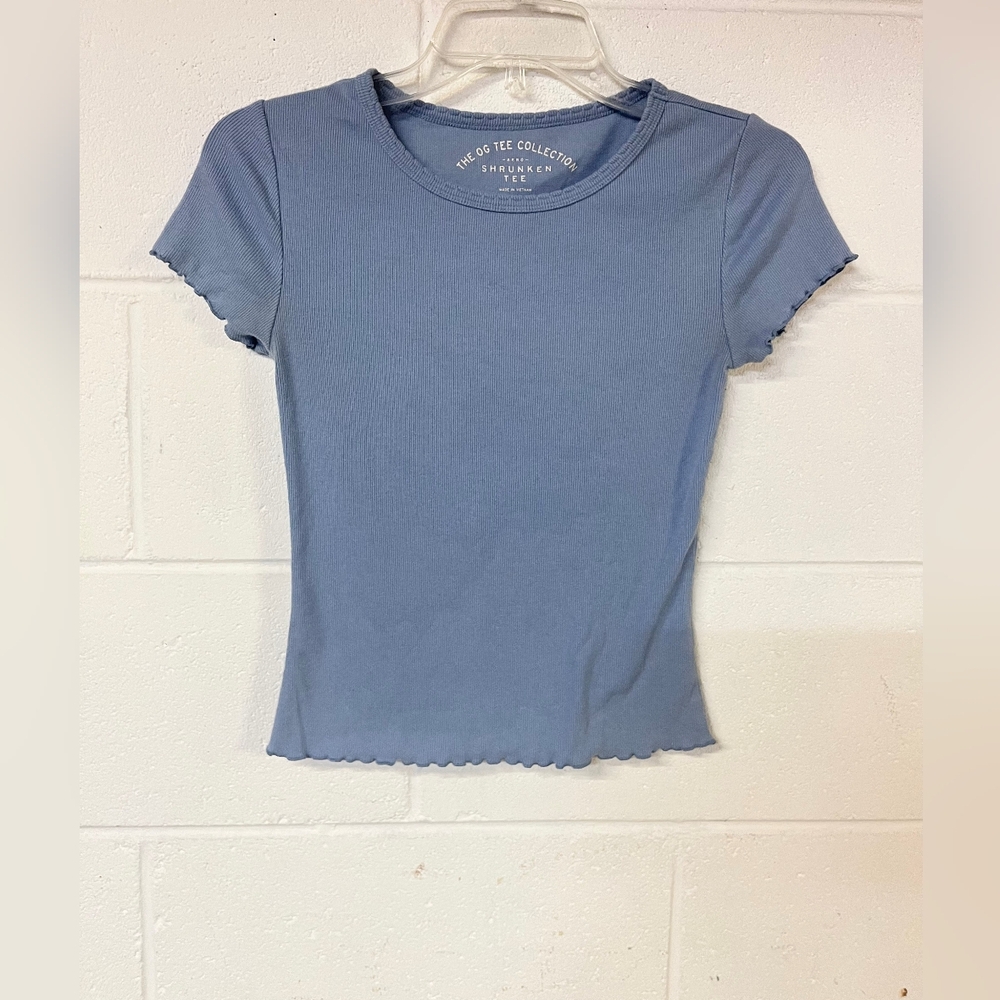 Aeropostale shirt (THE OG TEE COLLECTION), periwinkle blue, Size S